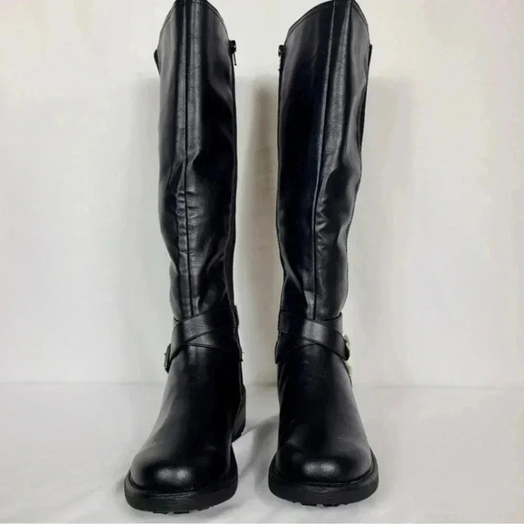 LIFE STRIDE BLACK KARTER RIDING BOOTS - Picture 1 of 9